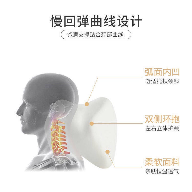 Gối Tựa Cổ Bằng Xốp Hoạt Tính 3D Điều Chỉnh Được Thông Dụng Cho Xe Hơi/Văn Phòng/Xe Hơi Civic CRV Crown Road XRV Accord