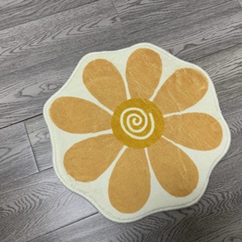 Thảm Trải Sàn Hình Tròn Cỡ Lớn Chất Liệu Dày Dặn Thấm Hút Tiện Dụng Cho Gia Đình