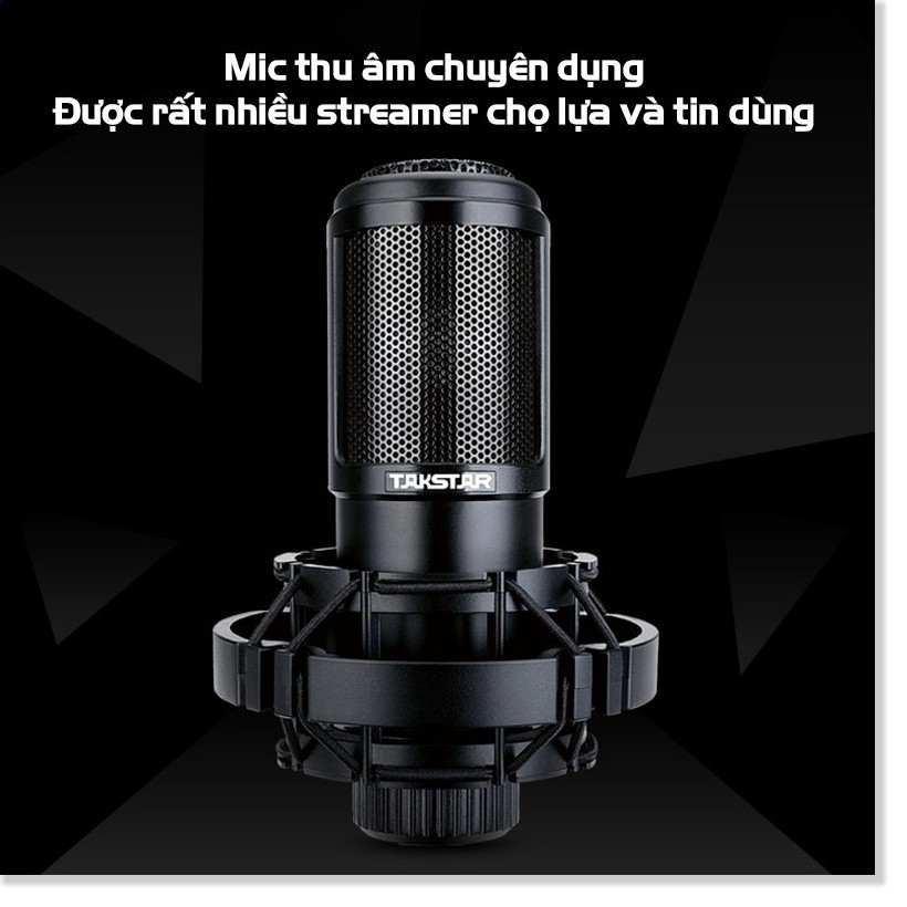 【Chính hãng】Mic thu âm chuyên nghiệp cao cấp Takstar PC-K320 hát karaoke, livestream, bán hàng, BẢO HÀNH 1  NĂM