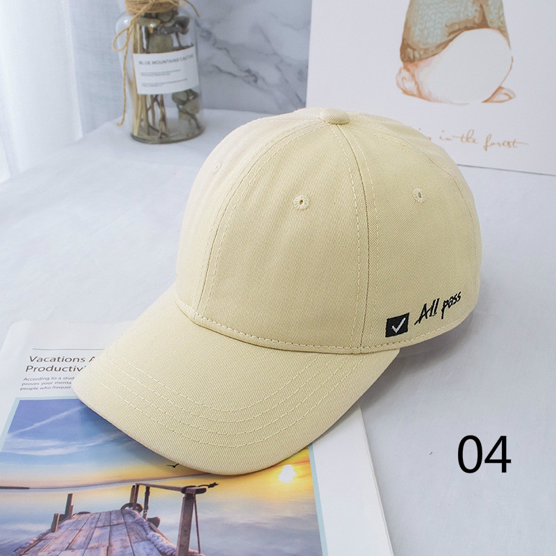 Nón Lưỡi Trai LINJW Thêu Chữ Đơn Giản Cho Cả Nam Và Nữ