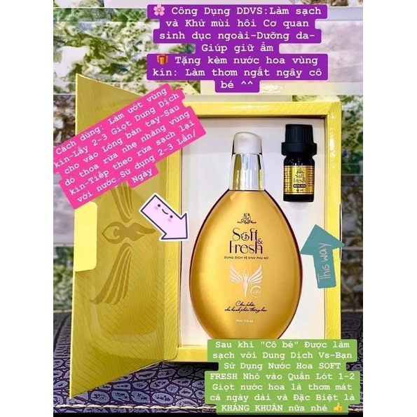 (Chính Hãng)Dung Dịch Vệ Sinh Phụ Nữ Đông Anh Soft Fresh Collagen X3 Chính Hãng 120ml