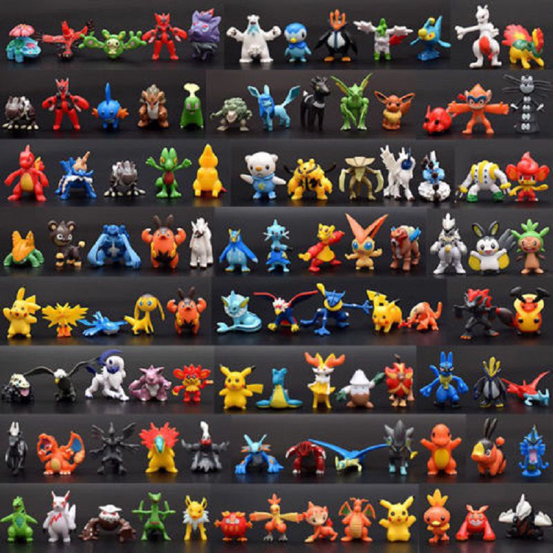 Set 24 Mô Hình Nhân Vật Pokemon 2-3cm Dễ Thương Dành Cho Các Bé