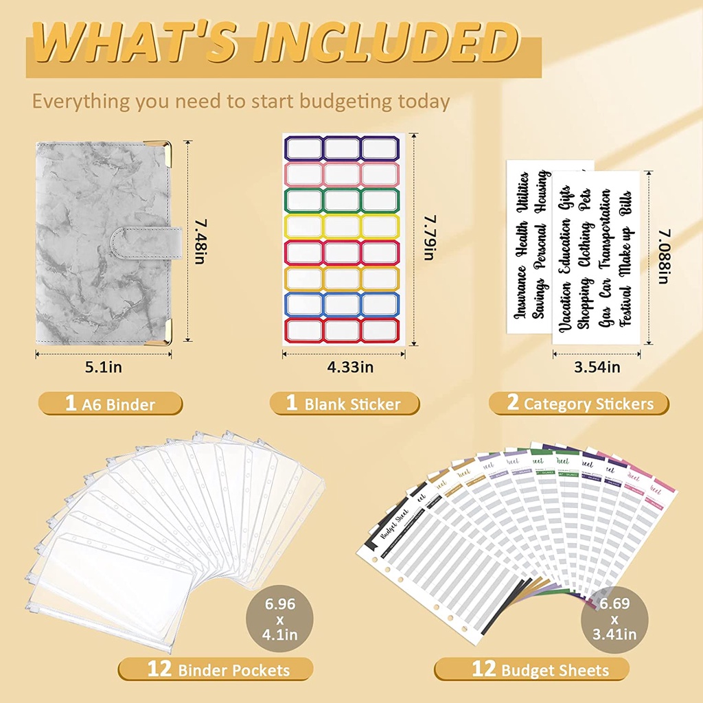 Set 28 Bìa Thư/Bì Thư Có Khóa Kéo Khổ A6 Tiện Dụng