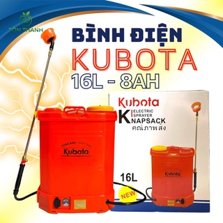 Bình xịt điện kubota 16l 1 bơm 12v8ah công nghệ thái chuyên phun thuốc tưới cây khử khuẩn