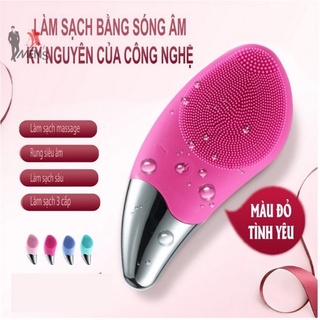 Máy rửa mặt chính hãng SONIC FACIAL BRUSH làm sạch sâu, nâng cơ và se khít lỗ chân lông cho làn da căng mịn xinh tươi.
