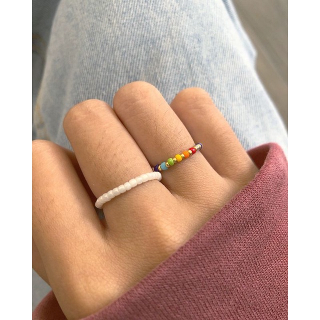 [Whiteline] Set nhẫn Mini Rainbow