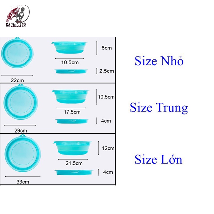 Thau Trộn Mồi Silicon Có Thể Thu Gọn, Chậu Trộn Mồi