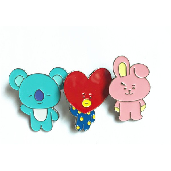 Huy hiệu BT21 nhóm BTS - ẢNH THẬT