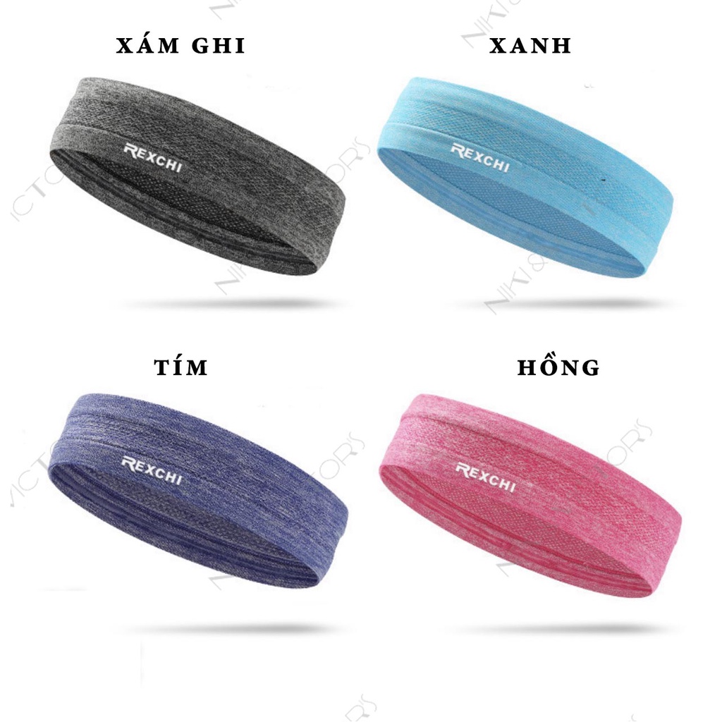 Băng Đô Thể Thao Headband Cotton Chặn Mồ Hôi Tập Yoga Gym Băng Trán Thấm Mồ Hôi Mát Lạnh Cao Cấp