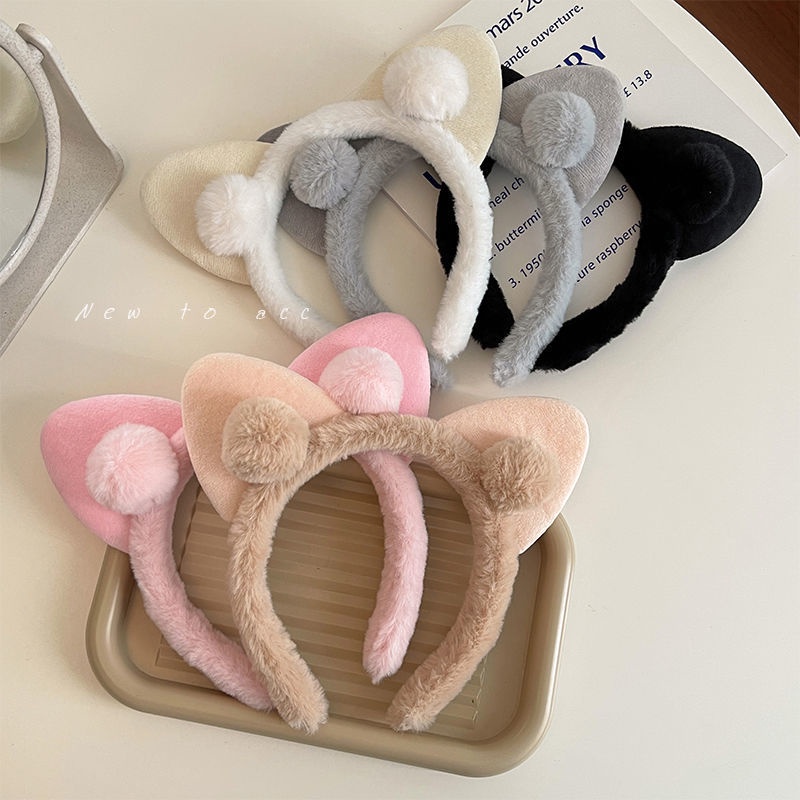 Băng đô cài tóc rửa mặt Phủ Lông Dễ Thương Thời Trang Cho Nữ 2022