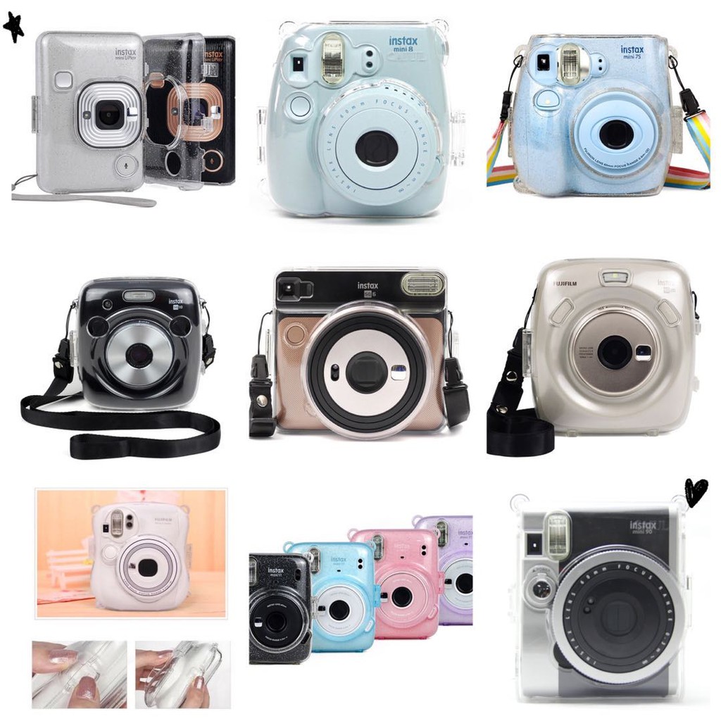 Túi đựng máy ảnh cho Fujifilm Instax Mini 7s/ 7c 8/ 8 +/ 9/ 11 Mini 25/ 26 Mini 90 Lilay Sq6 Sq10 Sq20 Wide 300
