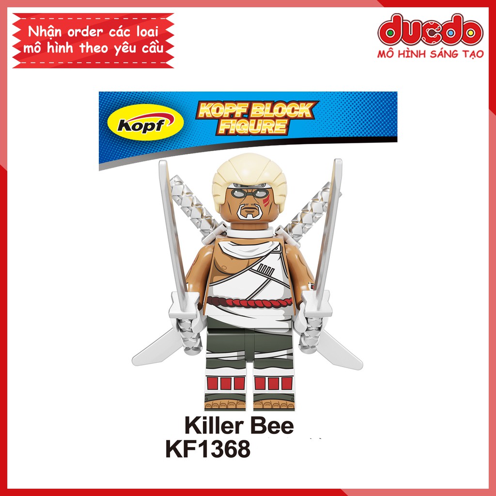 Minifigures các nhân vật Naruto,Hinata, Killer Bee, Choji - Đồ chơi Lắp ghép Xếp hình Mô hình Mini Kopf KF6119