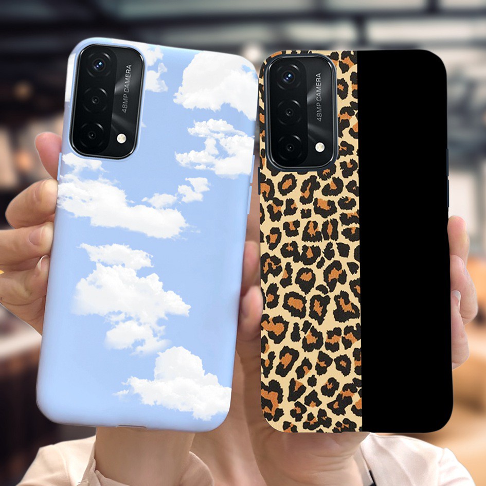 Ốp Điện Thoại Dẻo Họa Tiết Hoạt Hình Khủng Long Đáng Yêu Cho Oppo A74 4g 5g 2021 Opp