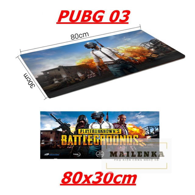 Bàn Di Chuột Chuyên Game PUBG 4ly 30*80 Chống Nước Siêu Dày Nhiều Mẫu Đẹp .