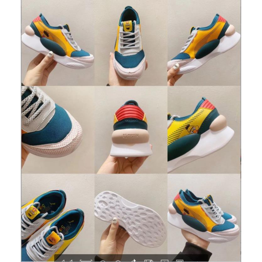 * Ready Stock *Puma Humem Retro RS-X Daddy Children's Sneakers Giày thể thao cho bé Running Shoes Cao Cấp New .