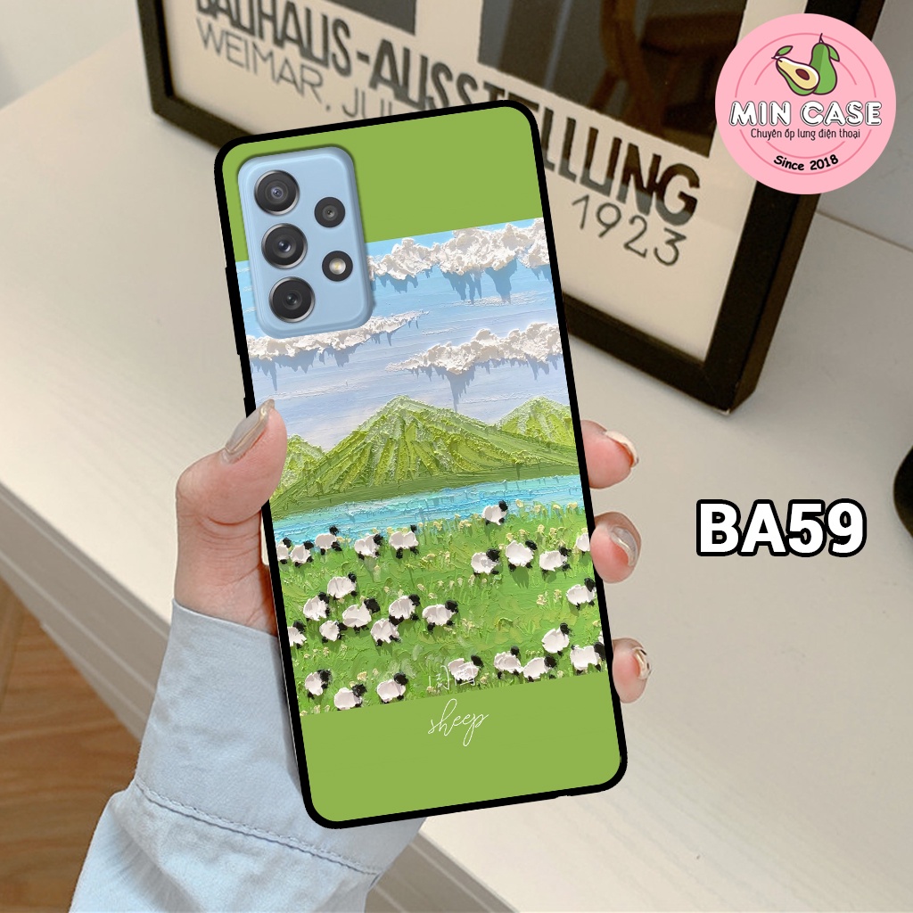 Ốp lưng điện thoại Samsung A23/ A33/ A53/ A13/ A32 4G/ A52/ A52s/ A72 in hình hoa tím vintage dễ thương