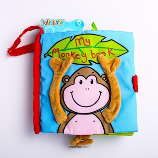 Sách vải my monkey book- Jollybaby