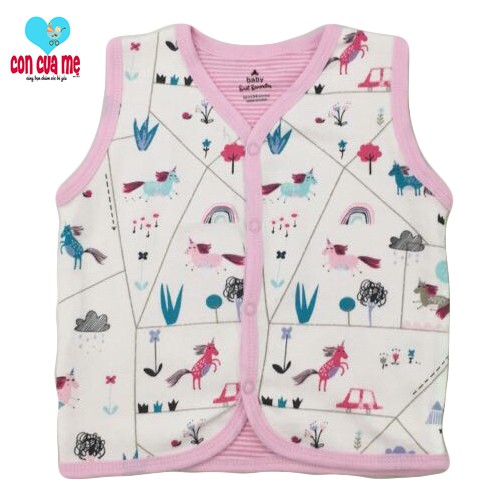 Áo gile cotton Baby First Favourite cho bé 0-3 tuổi