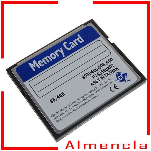 [ALMENCLA] 4GB CF Digital Memory Card for Cameras Cellphones GPS MP3 and PDAS