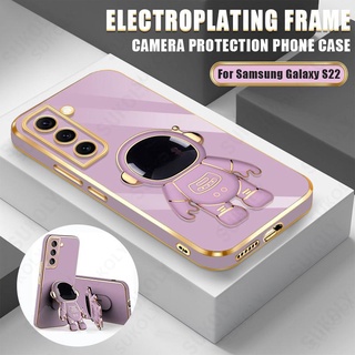 Ốp điện thoại tpu dẻo mạ màu họa tiết phi hành gia 3d cho samsung galaxy s22 note20 note 20 ultra 10 plus note 10 lite