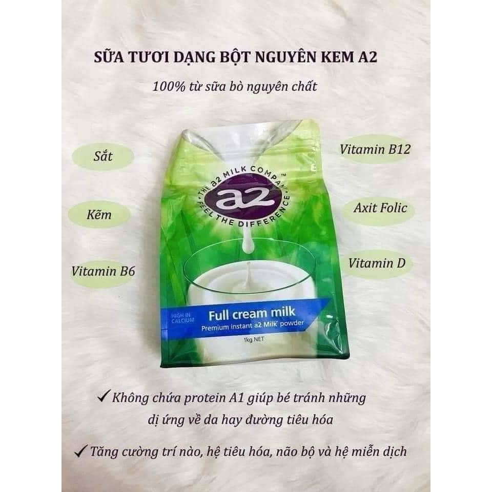 Sữa A2 Úc Nguyên Kem Tách Kem 1Kg Bổ Sung Vitamin Canxi Dinh Dưỡng Cho Bé Từ 1 Tuổi Và Người Lớn Khỏe Mạnh Phát Triển