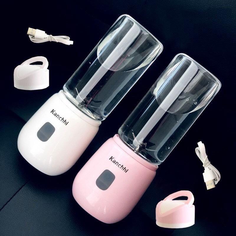 Máy Xay Sinh Tố Cầm Tay Mini Kanchhi - Máy Xay Đa Năng Sạc Tích Điện Công Suất Lớn 6 Lưỡi Inox Xay Siêu Nhuyễn vt186