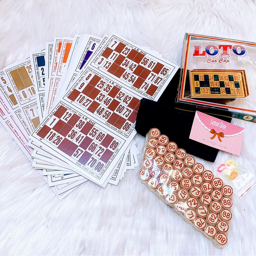 Game Loto Gíấy Hạt Nhựa - 1 Bộ