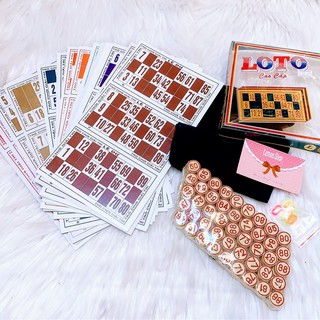 Game Loto Gíấy Hạt Nhựa - 1 Bộ