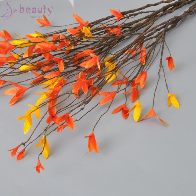 Cành cây lá phong nhân tạo thân gỗ khô để trang trí