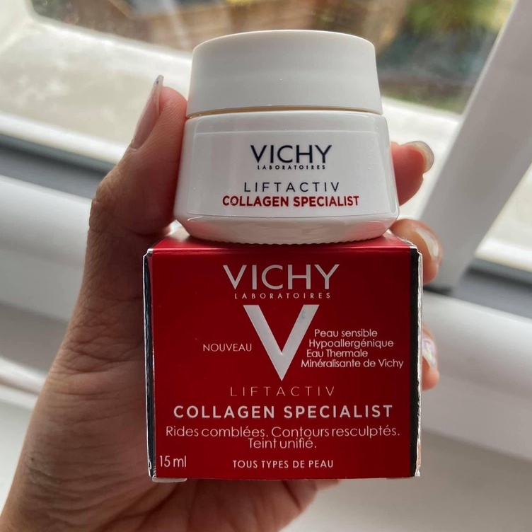 Kem Dưỡng Sáng Da, Mờ Thâm Nám  Vichy Liftactiv Collagen Specialist - Hủ 15ml