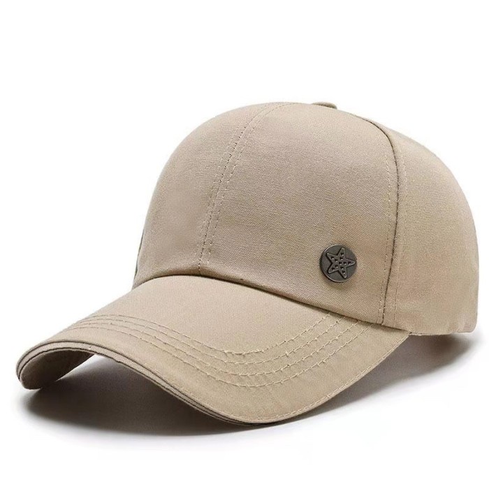 Nón Lưỡi Trai Thể Thao J5T4 2.2 snapback Phong Cách Hàn Quốc Thêu Hình Ngôi Sao Cao Cấp Cho Nam Và Nữ - Kaki