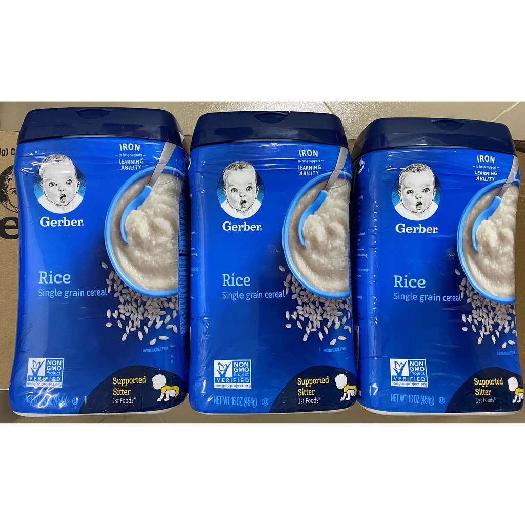 Bột ăn dặm Gerber 227g - 454g (Nhập Mỹ, date 2022)