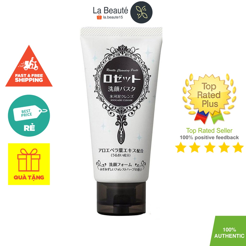 Sữa Rửa Mặt Đất Sét Lô Hội - Rosette Face Wash Pasta Glacial Clay Cleanser 120g