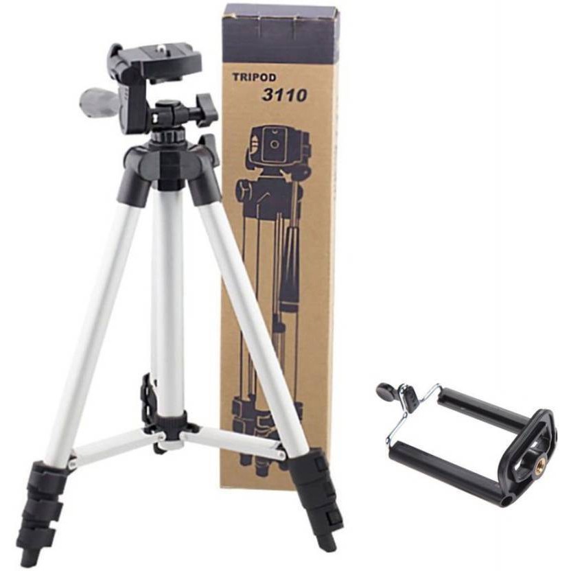 Gậy chụp hình Tripod 3310 kèm giá đỡ điện thoại