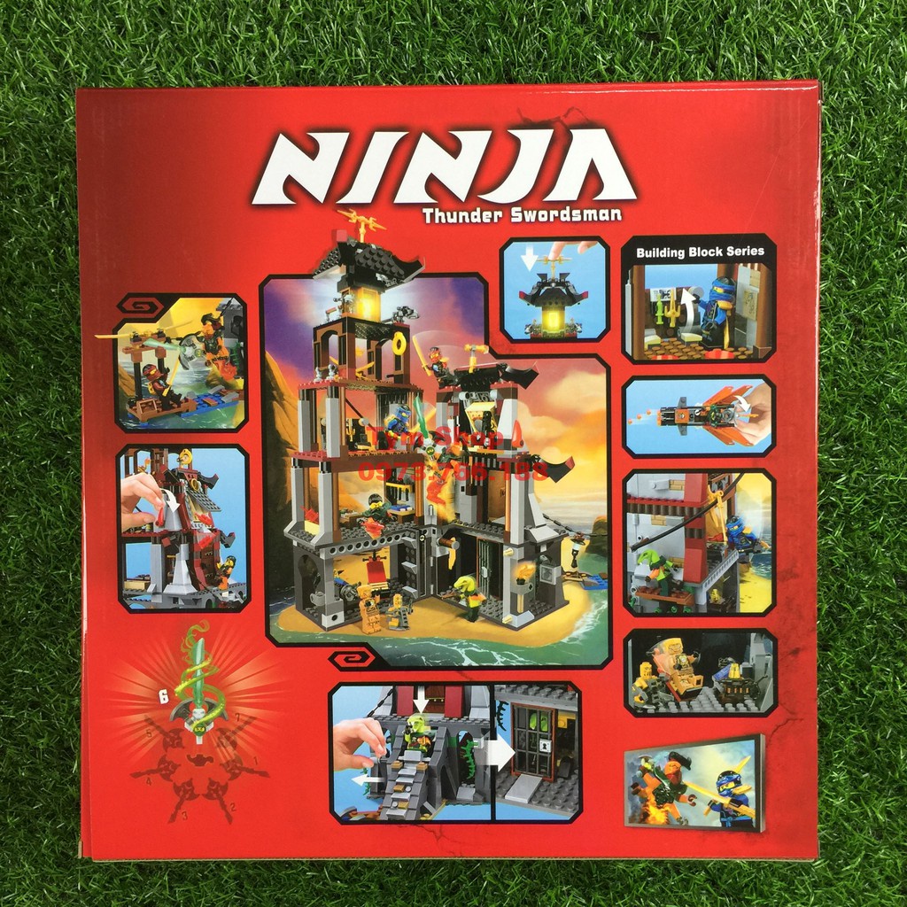 [Ảnh thật] Lắp ráp xếp hinh Lego Ninjago Bela Lari 10528 LELE 79346 lep..in 06037 : Cuộc Chiến Ngọn Hải Đăng The Lightho