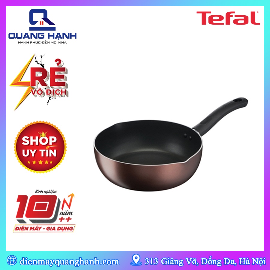 [Hàng chính hãng, Thương hiệu Pháp] Chảo sâu lòng Tefal Day By Day G1436405 24cm