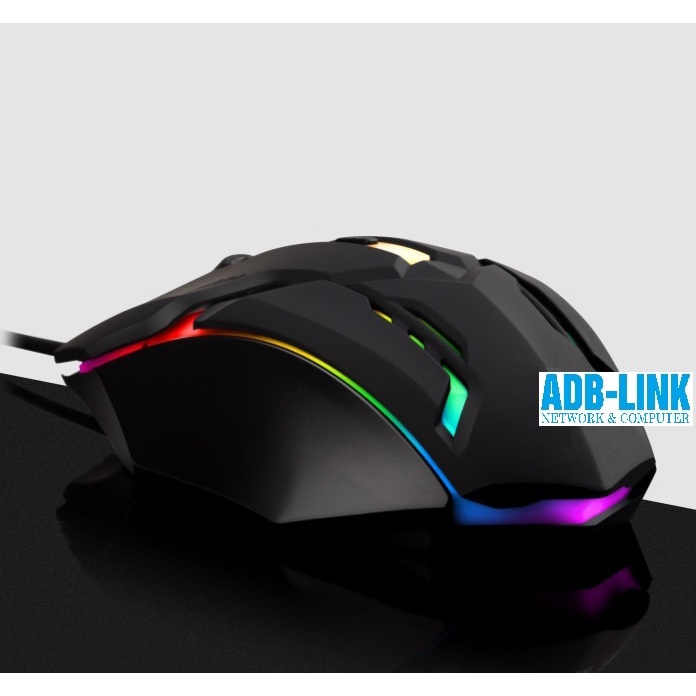 Chuột Quang Máy Tính Chơi Game ADB Link Có Dây Model K2 Led Đổi Màu