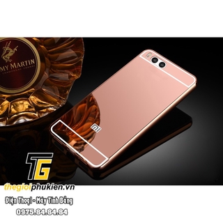 Ốp lưng Xiaomi Mi6, Mi 6 tráng gương viền kim loại
