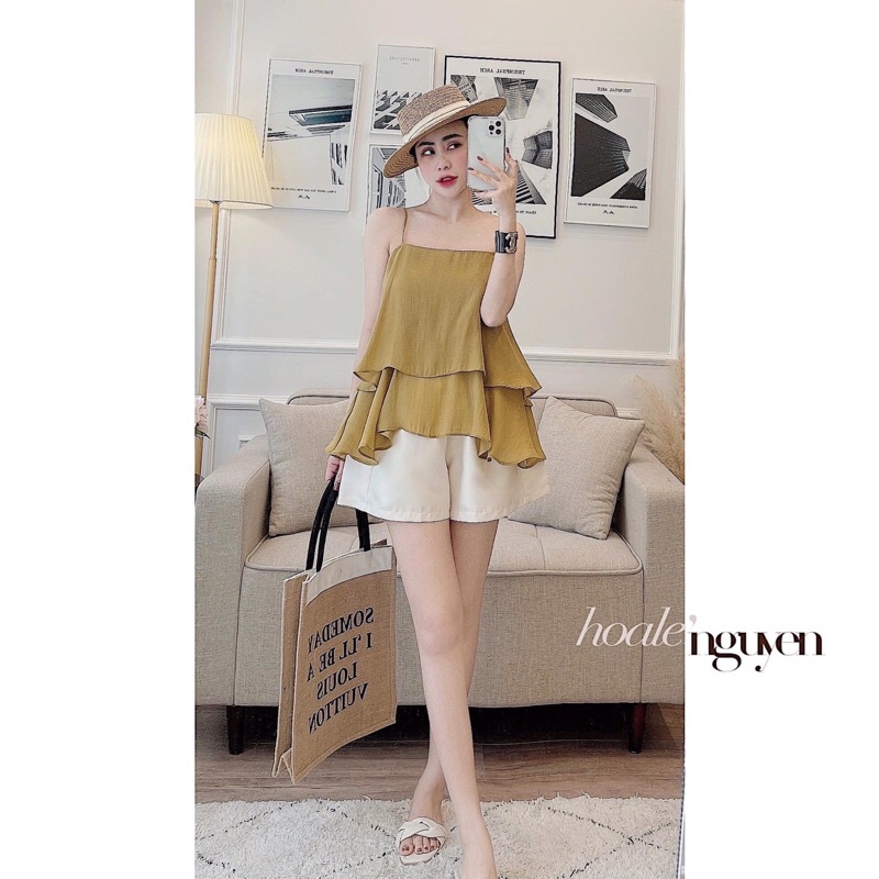 sét áo  dây  voan kèm  quần thô