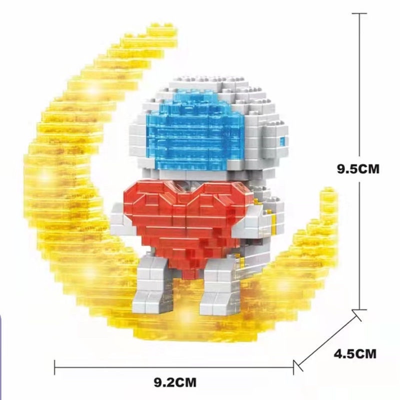 [ĐỒ CHƠI] Mô Hình Lắp Ráp Lego Phi Hành Gia Cầm Trái Tim, Phi Hành Gia Cầm Hoa Có Đèn