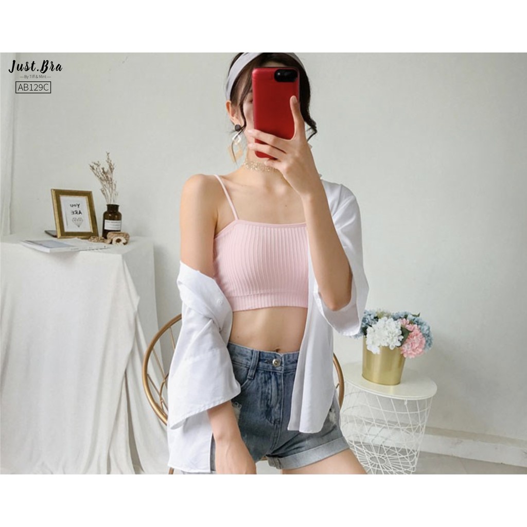 [Mã WABRJB031 giảm 10% đơn 99k] Áo ngực quây Just Bra hai dây kẻ dọc AB129C | BigBuy360 - bigbuy360.vn