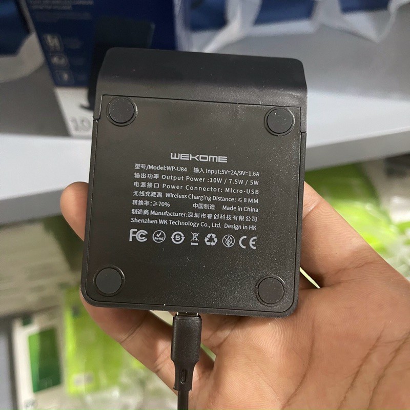 Đế sạc nhanh không dây wk u84 10w sạc được nhiều dòng máy bảo hành 3 tháng