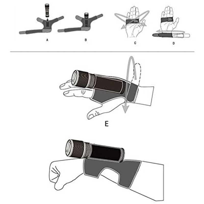 Găng tay đeo cổ tay có đèn pin dùng khi lặn