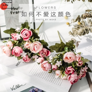 Set 10 Nụ Hoa Hồng Giả Bằng Nhựa Trang Trí Tiệc Cưới