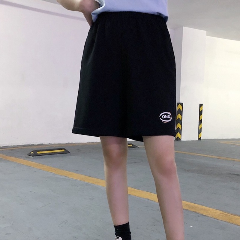 Quần shorts nữ nam thun cotton da cá unisex thể thao cao cấp ONA ống rộng bigsize mặc nhà ngủ thời trang hàn quốc đẹp