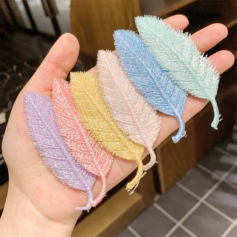 Kẹp Tóc Hình Chiếc Lá Phong Cách Hàn Quốc Cho Bé Gái