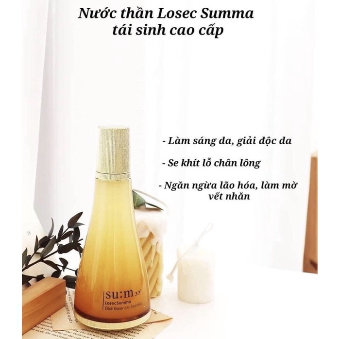 Nước thần Sum 37 Losec Summa Elixir Essence Secreta 1ml ,tinh chất nước thần Sum giải quyết mọi vấn đề về da ,k bết dính