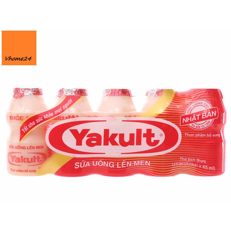 Lốc 5 chai sữa uống lên men Yakult 65ml