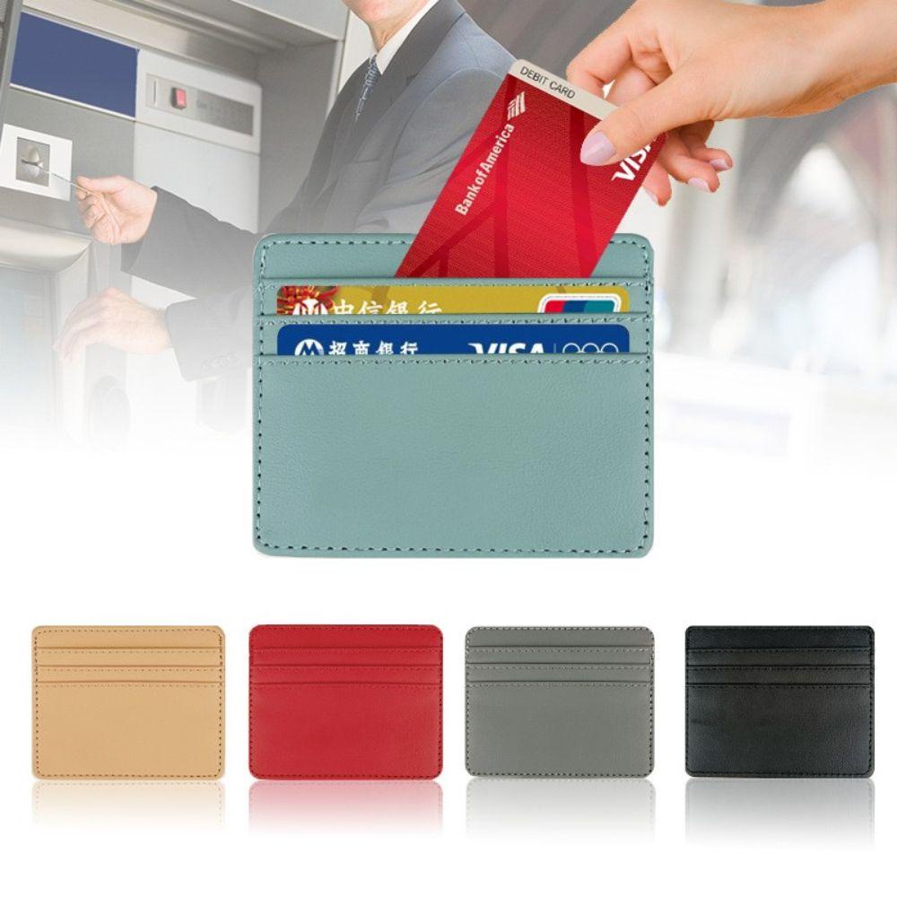 Ví Đựng Thẻ Nhiều Ngăn Thiết Kế Đơn Giản Thời Trang