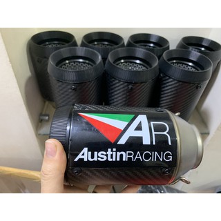 Pô AR AustinRacing full carbon và bạc